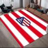 Club Atletico De Madrid2 Flannel Pattern Square Carpet,Area Rug,Carpet Rug for Living Room Bedroom Sofa Playroom Decor,Non-slip Floor Mat