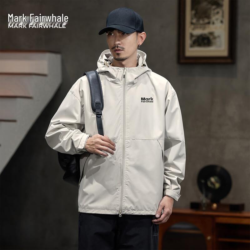 Mark Fairwhale Men's Casual Hooded Jacket