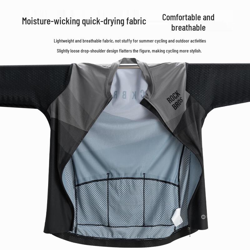Rockbros Men's Long Sleeve Quick-Dry Cycling Jersey