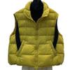 Large Size Fat Mm European Down Cotton Vest Women's Spring and Autumn New Loose Vest Stand-up Collar Vest Warm Vest Jacket
