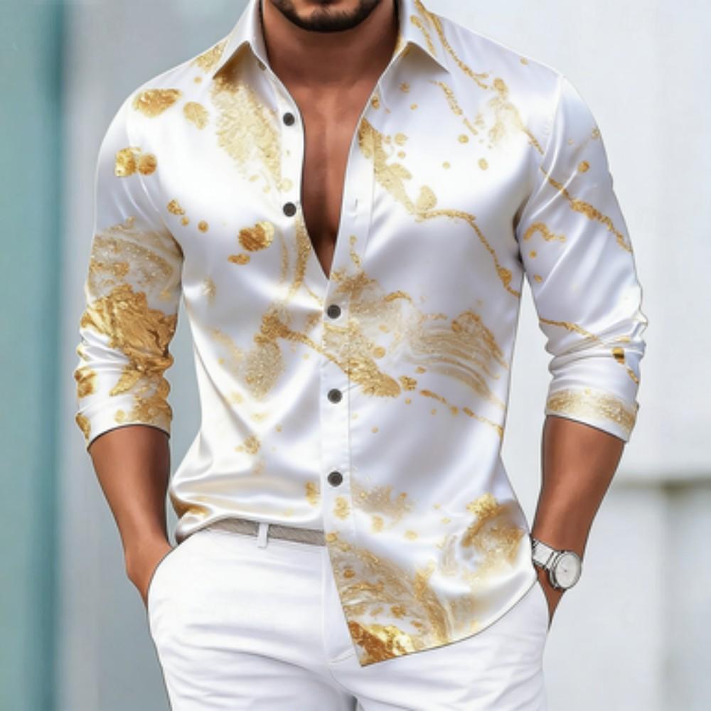 Men's Autumn Casual Fashion Long Sleeved Casual Collar Shirt Suitable t
