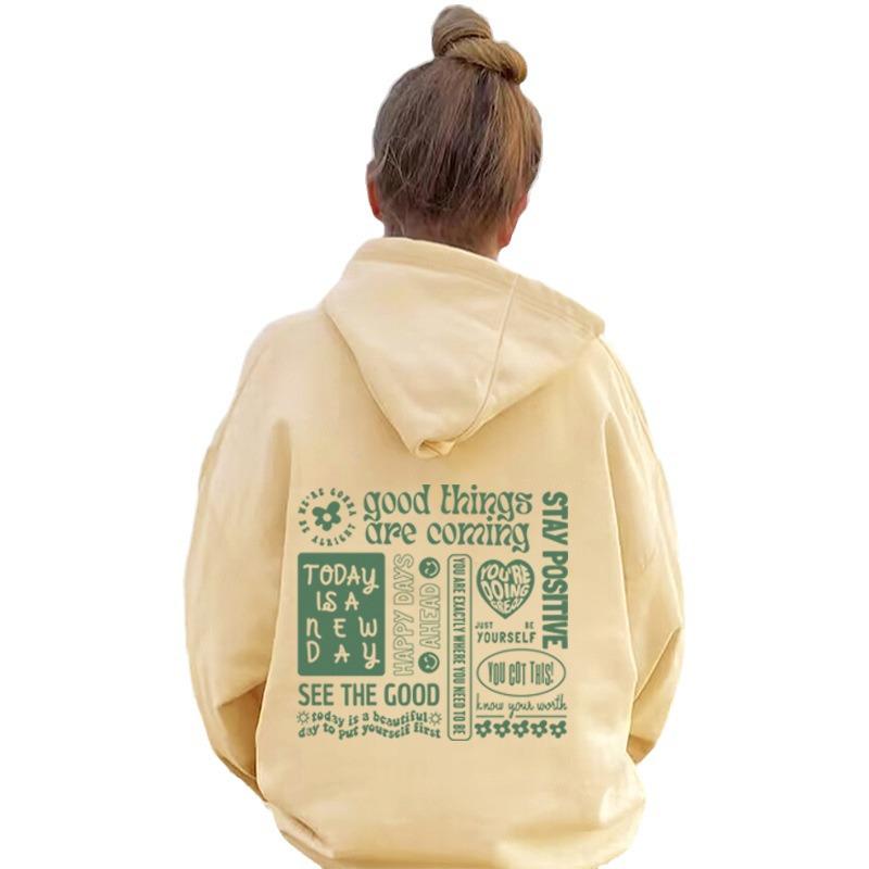 Women's Autumn/Winter European & American Print Velvet Hoodie