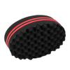 2pcs Afro Twist Hair Pick Comb and Hair Sponge Curl Double Sides Sponge Steel Brush Set for Men