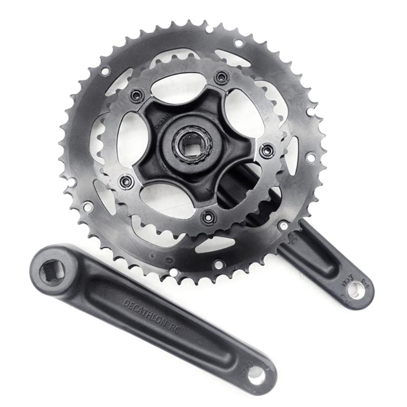 Road Bicycles Crankset 50/34T Chainwheel Folding Bikes Chainring 8/9 Speed Double Plate Crank 170mm