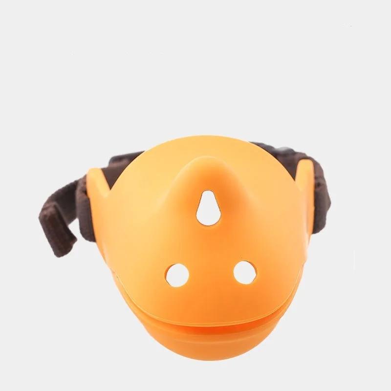 Bot din silicon pur pentru câini de companie Boturi în formă de rinocer anti-lătrat și anti-mușcătură Instrument de blocare a gurii pentru câini de dimensiuni medii și mici