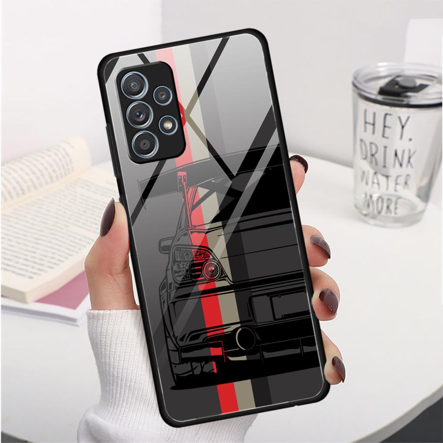 Japanese Drift Car Case for Samsung Galaxy A15 A50 A36 A71 A56 A35 A25 A13 A20 A21 A06 A51 A52 A14 A30 A73 A34 A16 A02 A12 A10