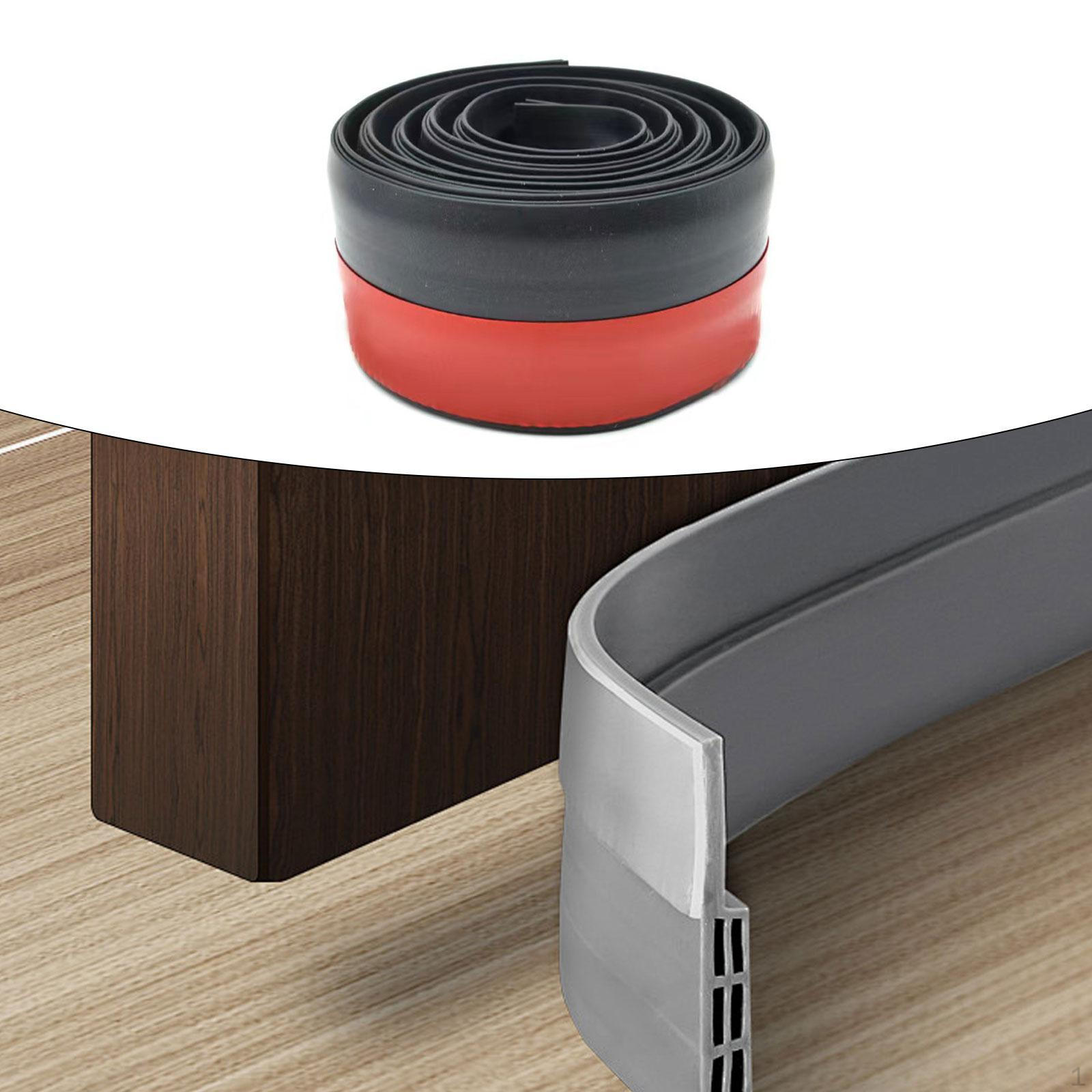 

Уплотнитель для двери, Полоса от сквозняка, Подметка Т-образной формы чёрный