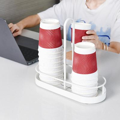 Coffee Station Organizer Paper Cup Holder Coffee Condiment Tea Bags Storage Rack for  Kitchen Home Office