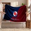 Blackburn Rovers FC Personalized Fleece Blanket With Football Logo, Custom Name Text Soft Warm Home Throw Blanket