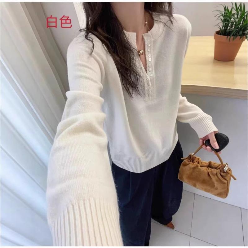 Women S V Neck Long Sleeve Knit Sweater Gray Style Casual