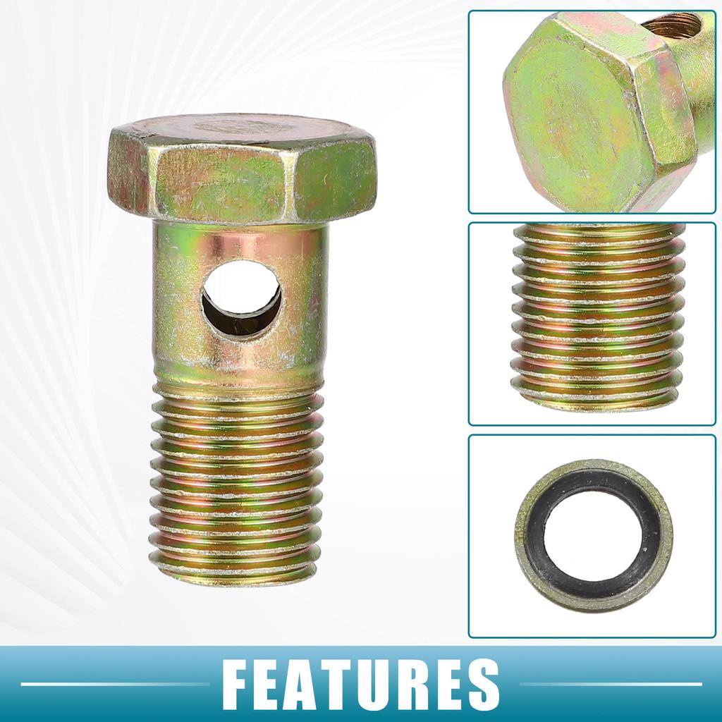 Ein ABSOPRO Banjo-Bolzen Banjo-Schlauchanschluss-Bolzen-Fitting Bremsleitungs-Fitting Adapter-Fitting