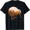Kiwi Print With Landscape - Cute Kiwi Bird T-Shirt