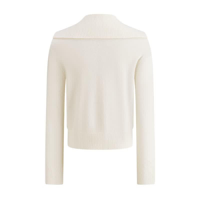 Navigare Women's Full Wool Knitted Cardigan