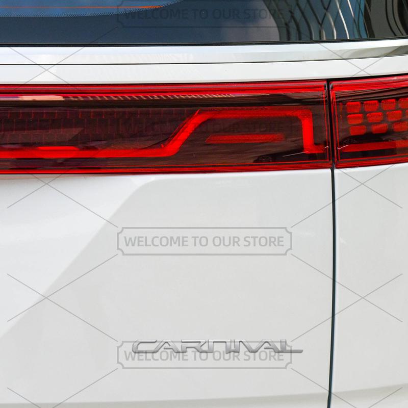 AABJD1 Car 3D Metal For KIA Carnival KA4 Hybrid GT Line Body Emblem Badge Decals Auto Tail Sticker Decorative Accessories