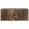 Nightstand Smoked Oak 49 x 34.5 x 20 cm Engineered Wood