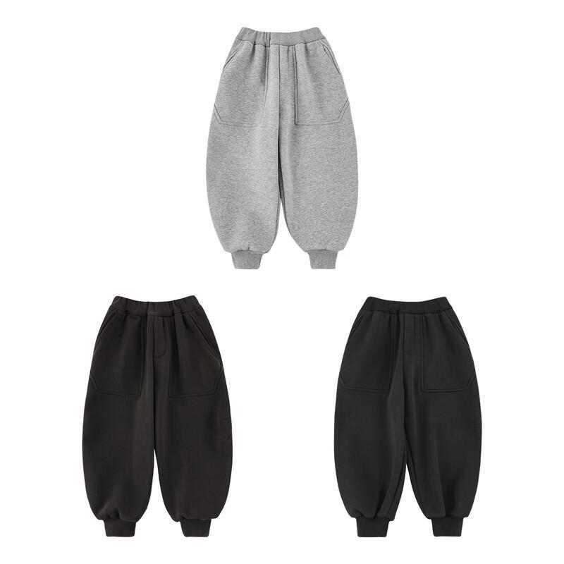 Yoyou Boys' Winter Fleece Ribbed Joggers