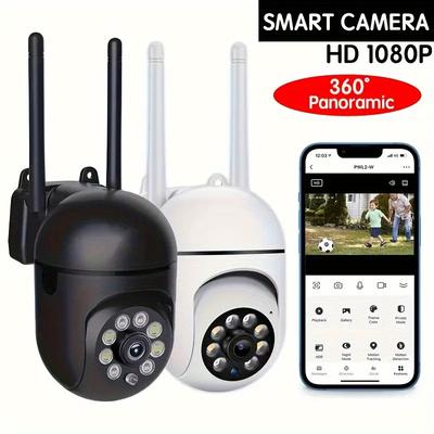 1 Wireless 1080p HD Indoor/Outdoor Camera with Color Night Vision, Two-Way Audio, Pan/Tilt/Zoom, Wi-Fi Smart Home Security Camera with Motion Tracking