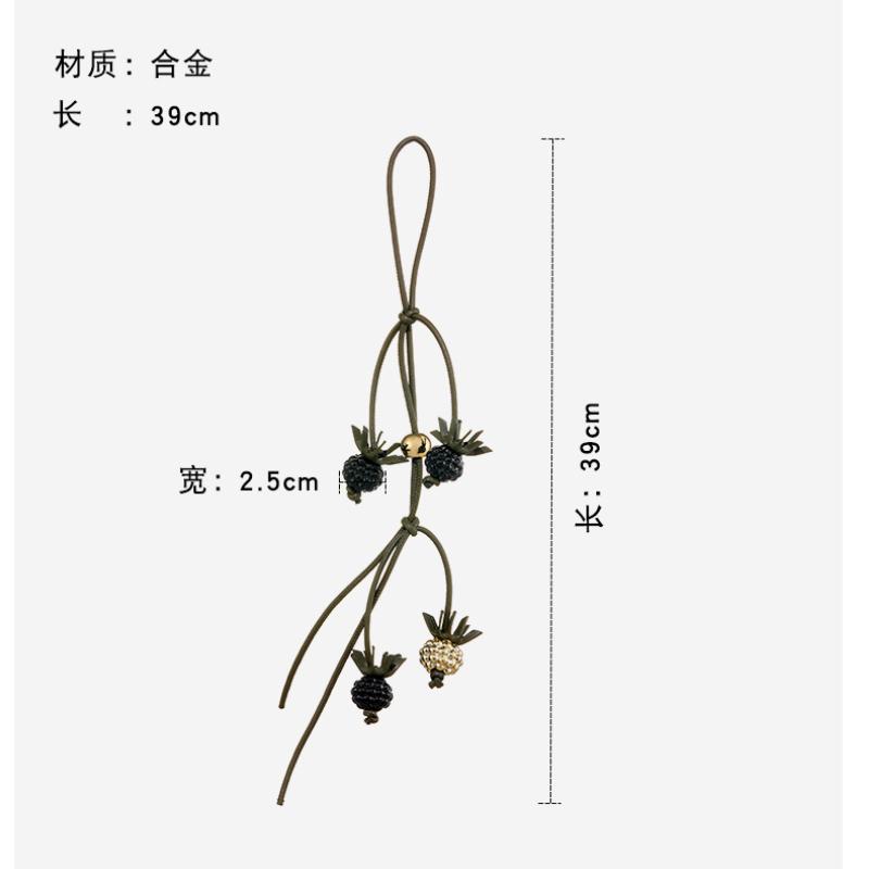 New Berry Raspberry Blackberry Tomato Cowhide Bag Charm For Women's Bag Fashion Decoration Pendant Hanging Bag Accessories