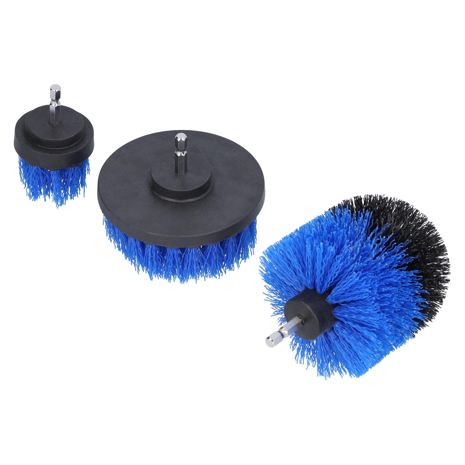 

3 шт. Насадка-щетка для дрели Набор для электроскруббера Плитка Ванна Пол Ковер Чистка Синий