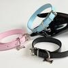 Black Leather Rope Choker, Hip Hop Puppy Bone Collarbone Necklace, Retro Rock Neck Jewelry Accessories for Women
