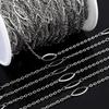 No Fade 2Meters 1Meter Stainless Steels Embossed Eye Chains Jewelry Making DIY Fashion Necklace Bracelet Accessories Ball Chain