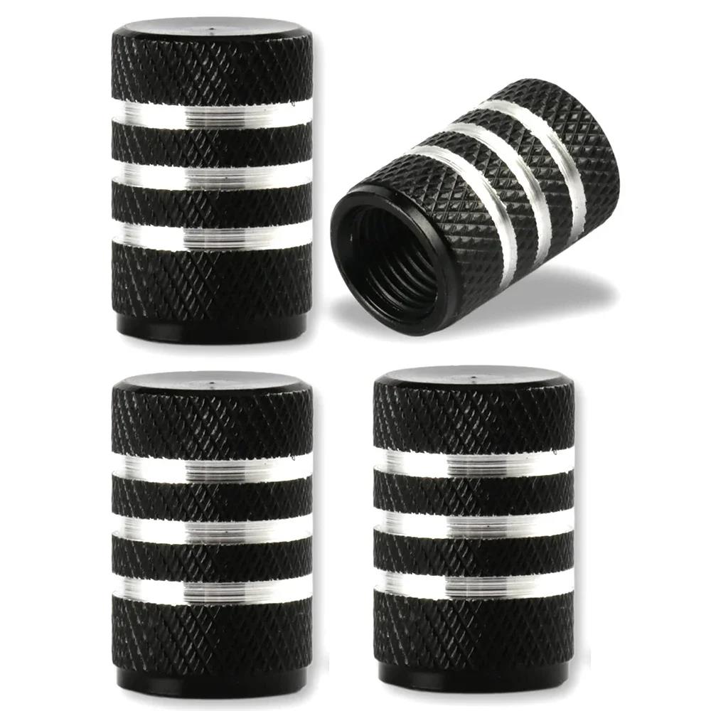 Aluminum Alloy Tire Valve Stem Caps 4 Pcs Universal Stem Covers for Cars Motorcycles and Bikes Auto Tire Accessoires Valve Stems 1