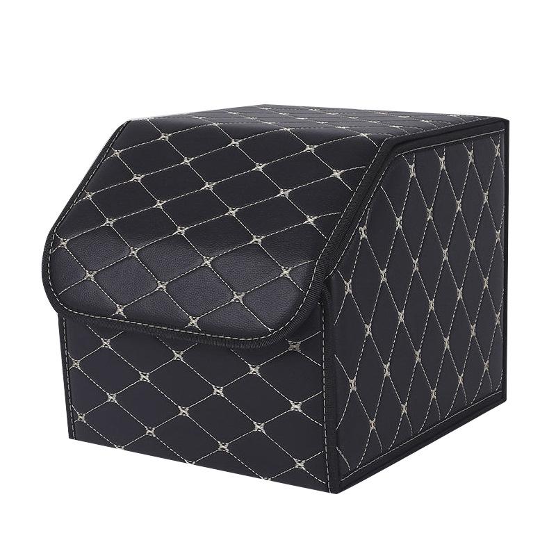 Składany organizer i pudełko do bagażnika samochodowego ze skóry