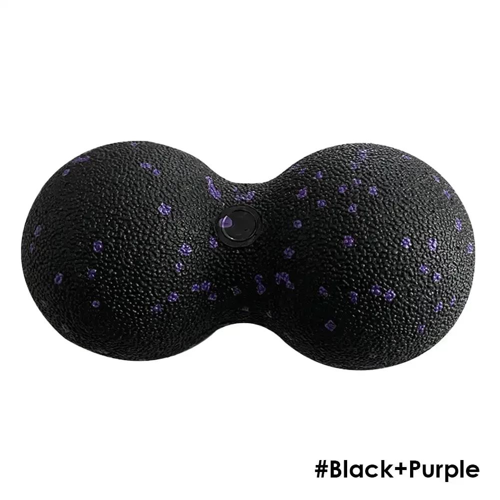 Peanut Fitness Massage Ball Set Yoga Roller Double Lacrosse Mobility Ball for Myofascial Physical Therapy Deep Tissue Massage