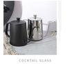 Durable 600ml Stainless Steel Drip Pot with Narrow Spout and Thick Construction, with Cover for Cafe, Home, or Office Use.