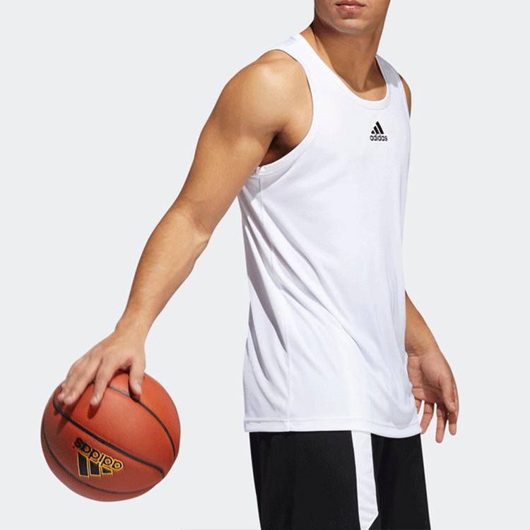 adidas Basketball Jerseys Men's White Moderate Straight Fit EJ5612
