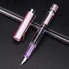 High Quality Transparent Color Piston Ink Blowing Large Capacity Ink Storage Pen Rotary Ink Blowing Piston Pen School Supplies