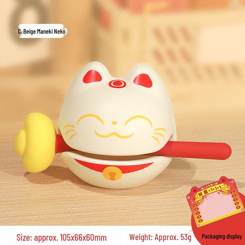 Klopfender Buddha Holzfisch Schreibtischornament - Kleine kreative Geschenkdekoration