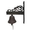 Hanging Garden Bell Cast Iron Door Bell Mounted Metal Bell Decoration for Farmhouse Entryway