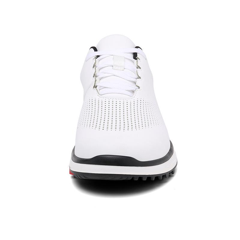 F88 Men's Casual Golf Shoes with Fixed Spikes and Breathable Design