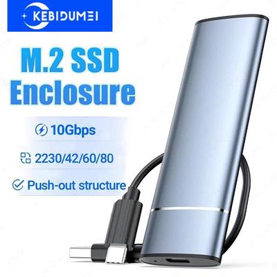 M.2 SATA NVMe Behuizing Aluminium Externe HDD SSD Behuizing USB C 3.1 Gen2 10Gbps naar NVMe SATA NGFF PCIe Externe Doos voor Laptop PC