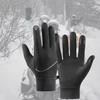 Winter Warm Thickened Gloves Full Finger Unisex Mittens for Outdoor Sports Motorcycle Skiing Cycling Waterproof Windproof Gloves