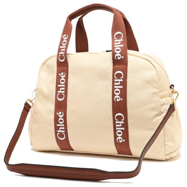 Chloe Boston Shoulder Changing C20190 148 Bag, Bag, Mother's Bag, Bag, Beige/Brown, Women's, [Item]