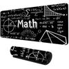 Math Formula Black Mouse Pad Science Geek Desk Mat Equation Pattern Gaming 90x40 Xxl Mousepad Student Office Decor Keyboard Mat