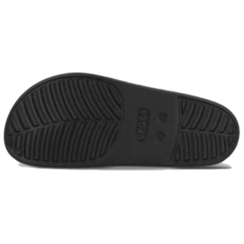 Crocs Versatile Fashion Anti-Abrasion Non-Slip Toe Slippers Unisex Black