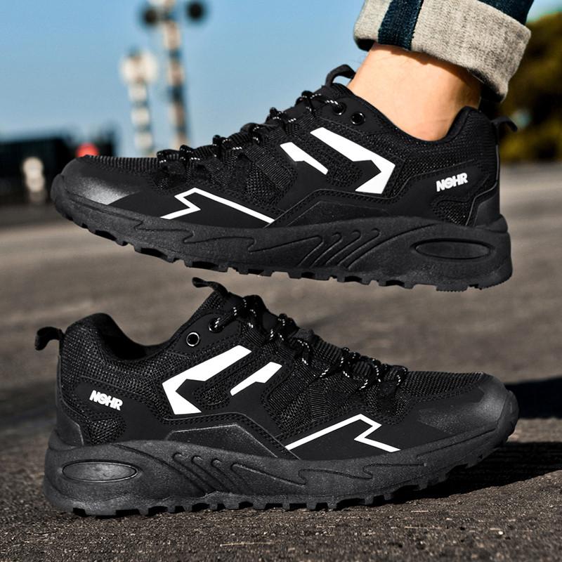 Fashion PARZIVAL New Hiking Shoes Autumn Boots for Men Casual Comfort Climbing Shoe Outdoor Sneakers Mountaineering Boots Large Size 47