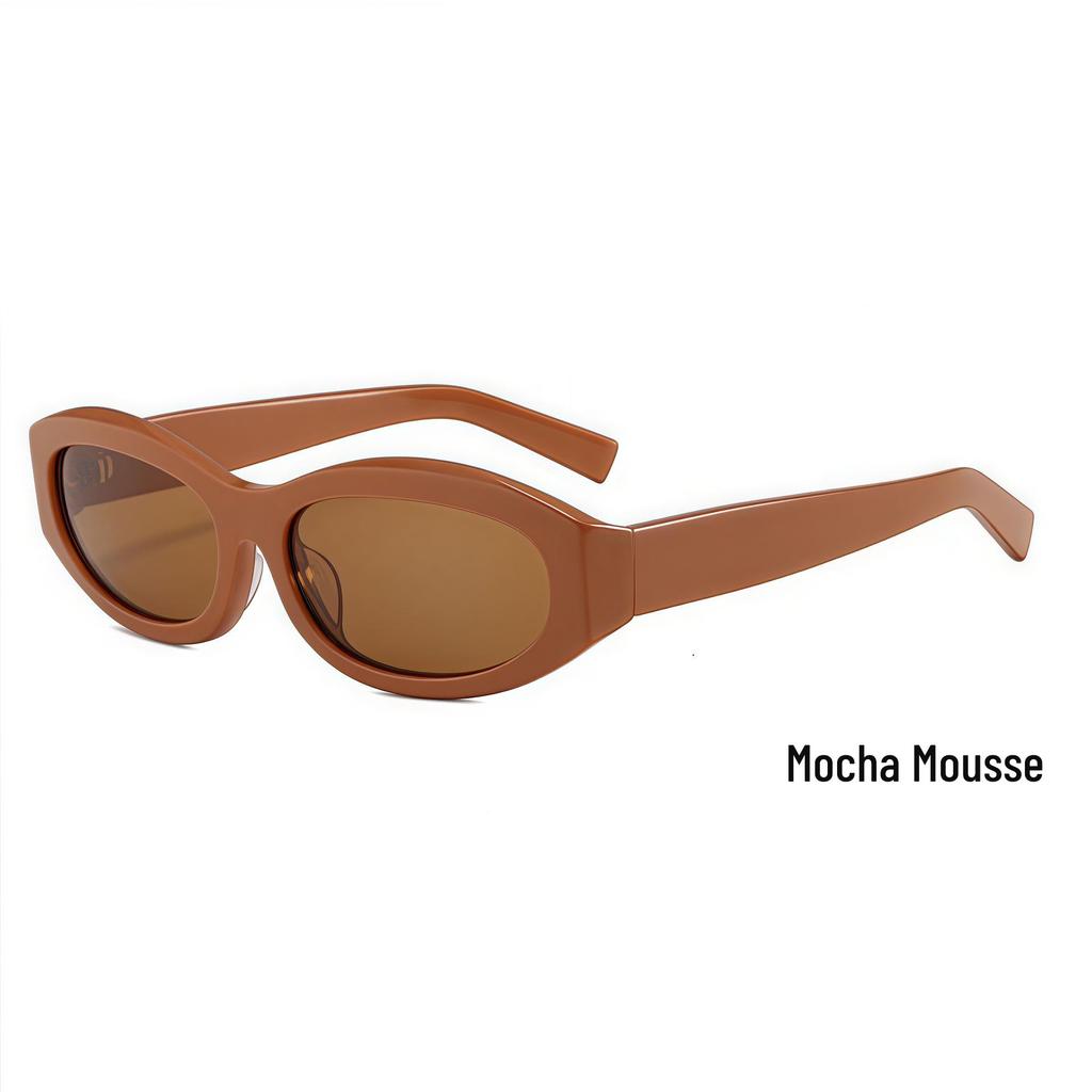 5077 Xin Zhilei Cat-Eye HD Sunglasses - Unisex, High-End Nylon Design