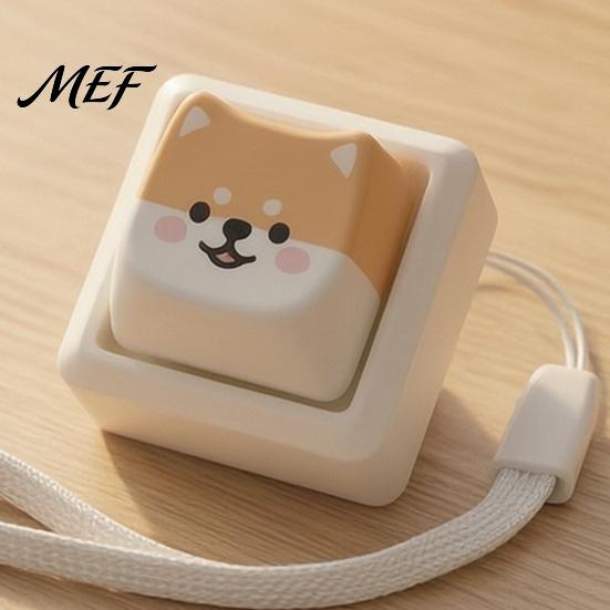 Office Anxiety Relief Toy Cartoon Dog Fidget Keyboard Toy, 1/2/3/4/9-Key Push Button Stress Mini for Backpack Handbag Purse Charm Tactile Feedback