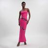European and American Women's Clothing Handmade Diamond-encrusted Sequined Temperament Tube Top Split Bandage Dress