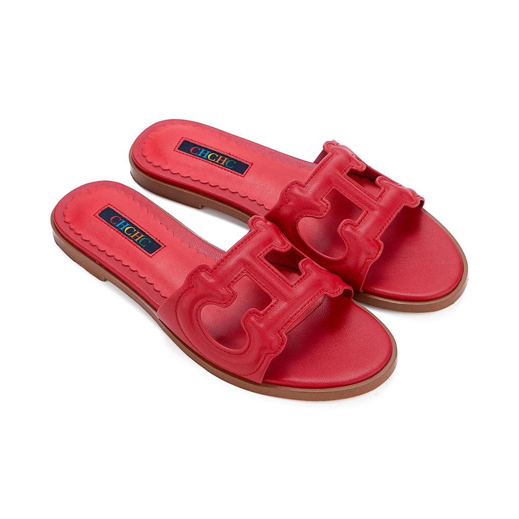 Leichte Glänzende Flache Sommersandalen für Damen