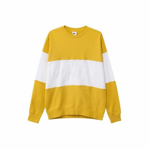 Nike Letter Logo Printed Outdoor Color-Block Casual Sweatshirt for Men Yellow XL жёлтый