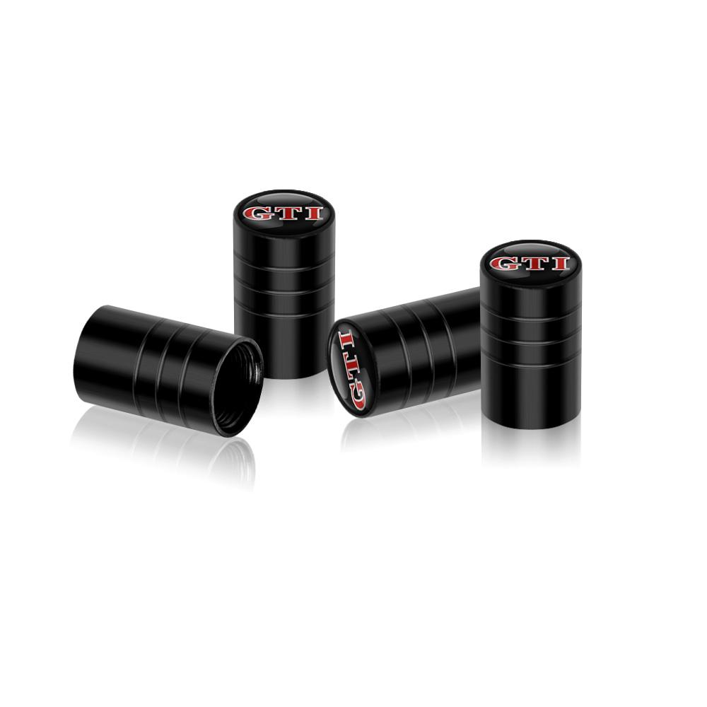 4PCS Car Wheel Tire Valve Caps Stem Cover For Volkswagen Polo Sharan Golf Scirocco Touran Touareg Rline Jetta Tcross Tiguan GTI