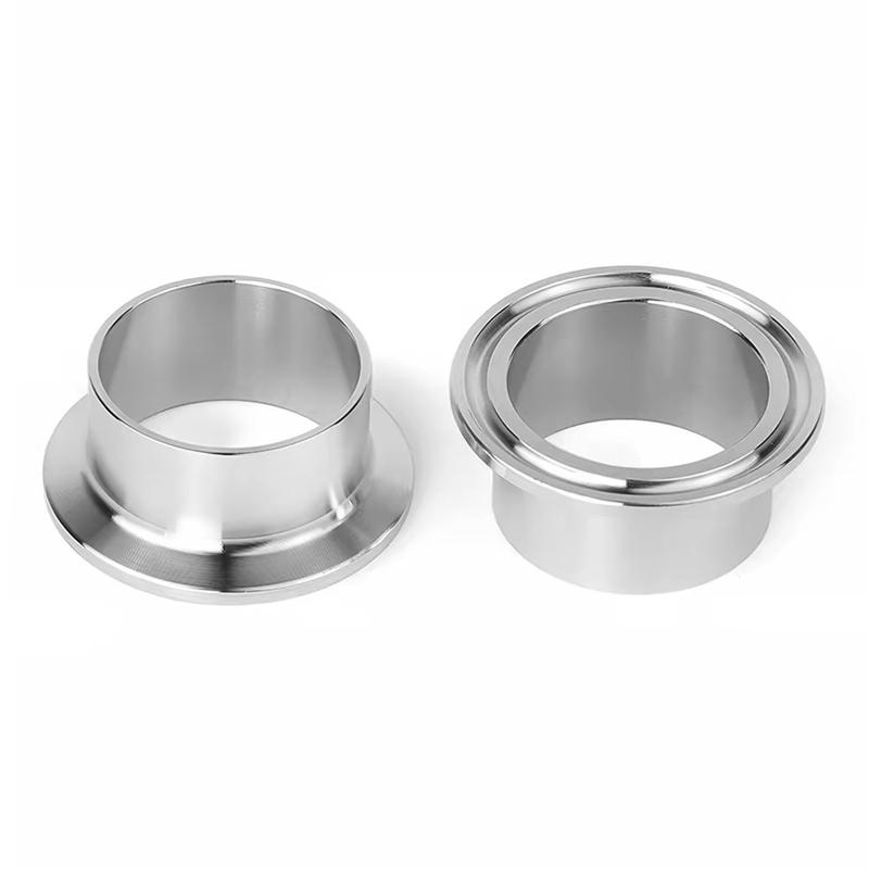 1Pcs 19mm--219mm Tube O/D X Tri Clamp Weld Ferrule 304 Stainless Steel Sanitary Connector Pipe Fitting For Homebrew