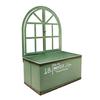 Mikro-Landschaftsdekorationen Vintage-Fensterform Metallpflanzer