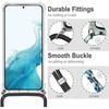 Coque de téléphone compatoble Samsung S22 Plus - BOOLING - Transparent - avec Chaîne Cordon