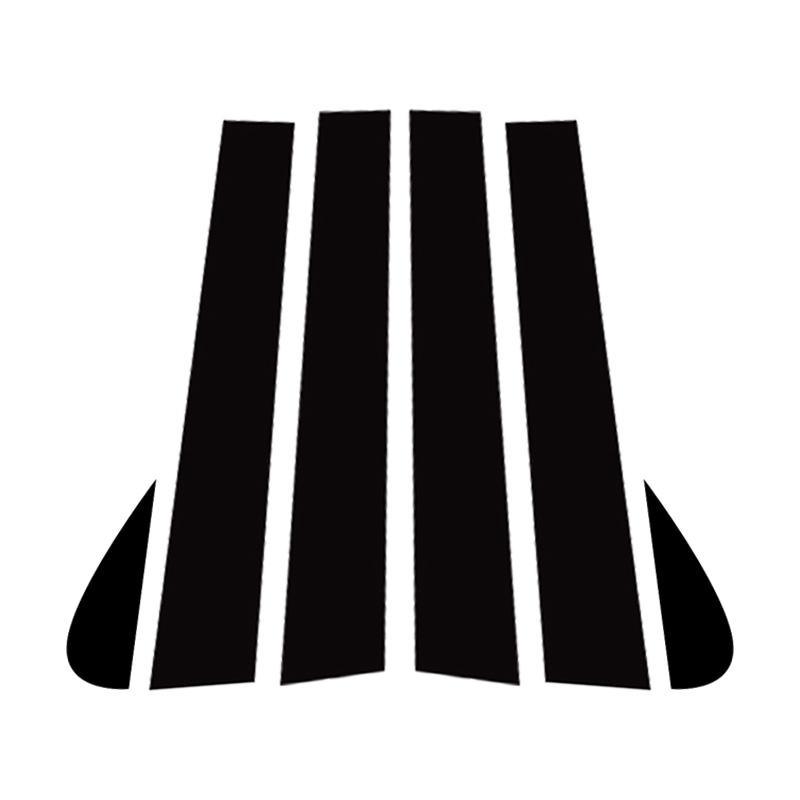 

6 шт., подходит для Dodge Durango 2010-2015, глянцевый черный материал из поликарбоната, зеркальный эффект, центральная часть окна двери, средняя часть стойки стойки, накладка на колонку